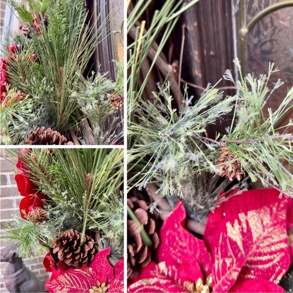 HUGE WREATH Christmas Holiday Front Door Decor Custom High End Animal Print - Picture 11 of 15